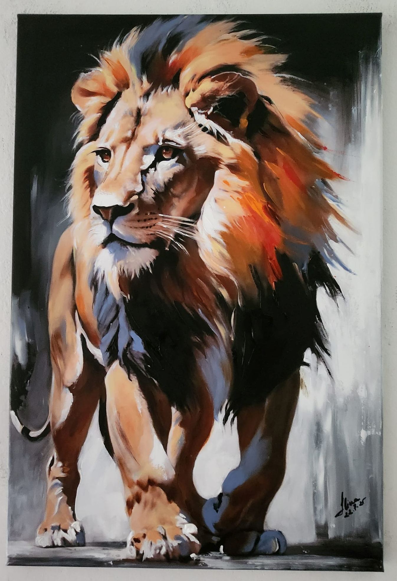 ArteDiAlina.com painting: The Fifth Sign